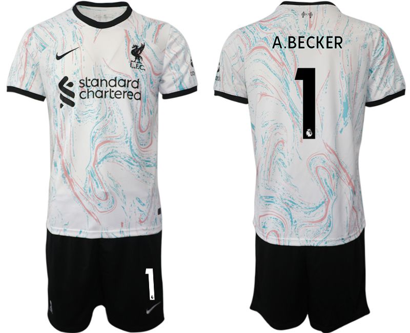 Men 2022-2023 Club Liverpool away white #1 Soccer Jersey->liverpool jersey->Soccer Club Jersey